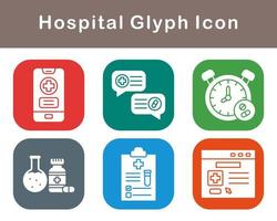 hospital vector icono conjunto