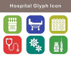 hospital vector icono conjunto