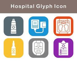 hospital vector icono conjunto