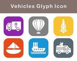 Vehicles Vector Icon Set