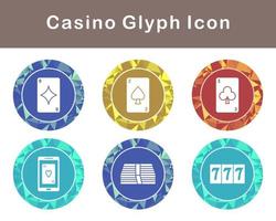 casino vector icono conjunto