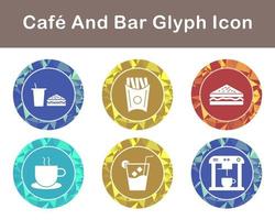 Cafe And Bar Vector Icon Set