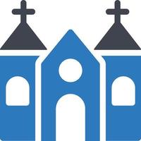 ilustración de vector de iglesia en un fondo. símbolos de calidad premium. iconos vectoriales para concepto y diseño gráfico.