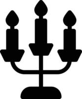 ilustración vectorial de candelabros en un fondo. símbolos de calidad premium. iconos vectoriales para concepto y diseño gráfico. vector