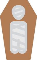 coffin mummy vector illustration on a background.Premium quality symbols.vector icons for concept and graphic design.