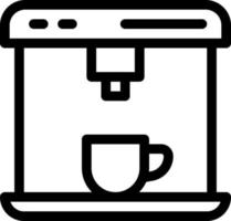 ilustración vectorial de la máquina de café en un fondo. símbolos de calidad premium. iconos vectoriales para el concepto y el diseño gráfico. vector