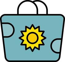 Beach Bag Vector Icon