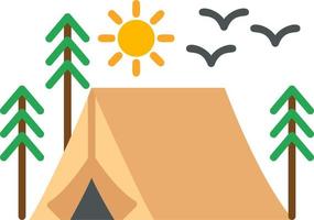 Camping Tent Vector Icon