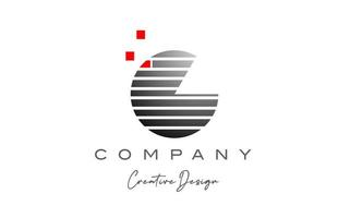 geométrico sol alfabeto letra logo con línea y puntos corporativo creativo modelo diseño para negocio y empresa vector