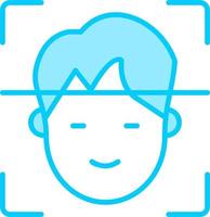 Face Recognition Vector Icon