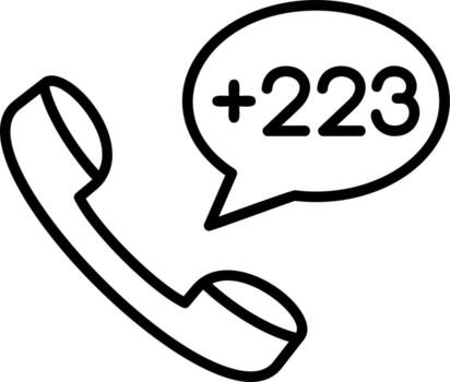 mali marcar código vector icono