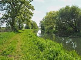 Footpath beside the Pocklington Canal, East Yorkshire, England photo