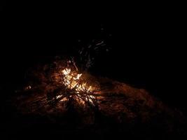 photography, bonfire, burnt, night photo