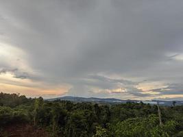 landscape, hills, island of Borneo photo