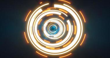 Abstract round yellow circle line HUD elements circles energy futuristic scientific hi-tech digital abstract HUD background photo