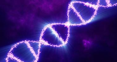 Abstract purple glowing energy spiral dna scientific futuristic high tech background photo