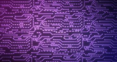 Abstract background of blue-violet computer circuit boards digital hi-tech futuristic of lines and dots photo