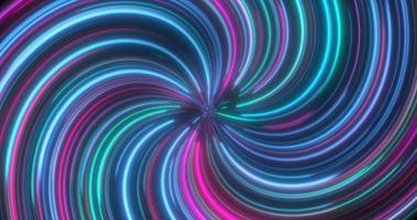 Abstract purple and blue multicolored glowing bright twisted swirling lines abstract background photo