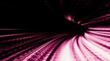 A vortex tunnel of streaming strands of red light - Loop video