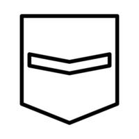 badge icon outline style military illustration vector army element and symbol perfect.