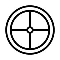 target icon outline style military illustration vector army element and symbol perfect.