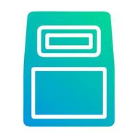 armor icon solid gradient green blue style military illustration vector army element and symbol perfect.