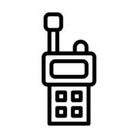 walkie talkie icon outline style military illustration vector army element and symbol perfect.