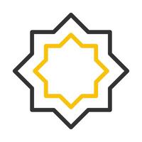 decoration icon duocolor grey yellow style ramadan illustration vector element and symbol perfect.