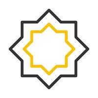 decoration icon duocolor grey yellow style ramadan illustration vector element and symbol perfect.