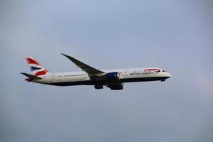 London in the UK in March 2023. A plane taking off from London's Heathrow Airport photo