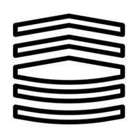 badge icon outline style military illustration vector army element and symbol perfect.