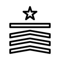 badge icon outline style military illustration vector army element and symbol perfect.