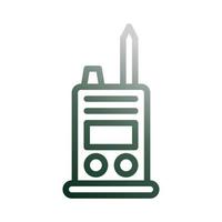 walkie talkie icon gradient green white style military illustration vector army element and symbol perfect.