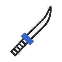 sword icon duotone grey blue style military illustration vector army element and symbol perfect.
