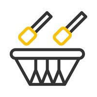 bedug drum icon duocolor grey yellow style ramadan illustration vector element and symbol perfect.