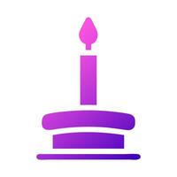 candle icon solid gradient pink style ramadan illustration vector element and symbol perfect.