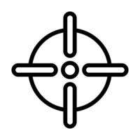 target icon outline style military illustration vector army element and symbol perfect.