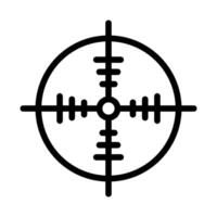 target icon outline style military illustration vector army element and symbol perfect.