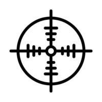 target icon outline style military illustration vector army element and symbol perfect.