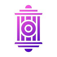 lantern icon solid gradient pink style ramadan illustration vector element and symbol perfect.