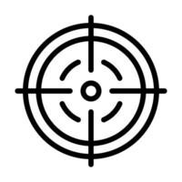 target icon outline style military illustration vector army element and symbol perfect.