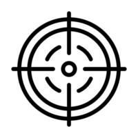 target icon outline style military illustration vector army element and symbol perfect.