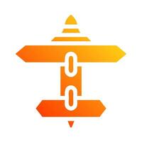 airplane icon solid gradient red style military illustration vector army element and symbol perfect.
