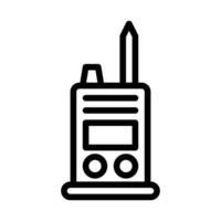 walkie talkie icon outline style military illustration vector army element and symbol perfect.