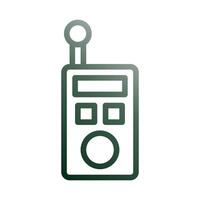 walkie película sonora icono degradado verde blanco estilo militar ilustración vector Ejército elemento y símbolo Perfecto.