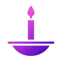 candle icon solid gradient pink style ramadan illustration vector element and symbol perfect.