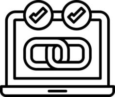 Backlink Icon Style vector