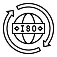 Iso Standards Icon Style vector