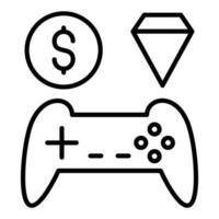 In-Game Currency Icon Style vector