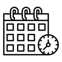 Schedule Icon Style vector